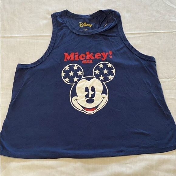 Disney Mickey Juniors USA Tank Top - Navy  Size M  (A2) - Picture 1 of 6